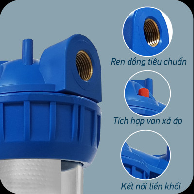 Bộ lọc nước sinh hoạt Partek P1020-2PRS-G cao cấp hàng chính hãng