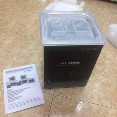 Bể rửa siêu âm GTsonic D2 – 2 lít, thiết bị làm sạch bằng sóng siêu âm công nghệ cao, loại bỏ dầu mỡ, bụi bẩn và cặn bám trong linh kiện điện tử, dụng cụ y tế, phòng thí nghiệm và sản xuất công nghiệp – Hàng chính hãng
