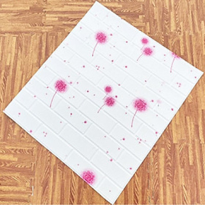 Bộ 20 Tấm Xốp Dán Tường 3D Hoạt Hình Bồ Công Anh Dễ Thương, Dày Dặn Chống Va Đập