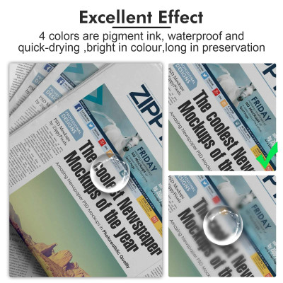 HCM-Mực in tương thích pigment màu đỏ (M) Epson 008 đa năng dành cho EPN M15140 – L15160 – L15150 - hàng nhập khẩu