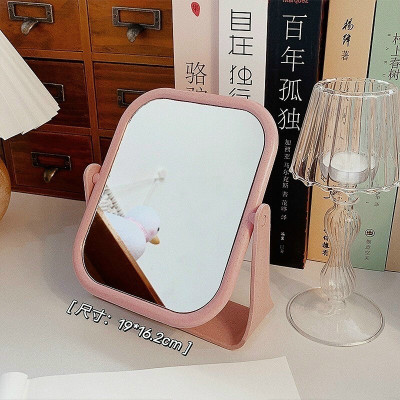 Gương Vuông Để Bàn Hai Mặt Lúa Mạch Gương Lúa Mạch Trang Điểm Cao Cấp Xoay 360 Độ Giao Màu Ngẫu Nhiên