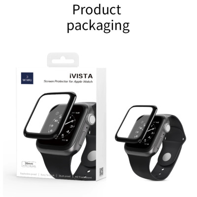 Dán Cường Lực Apple Watch WIWU Ivista Dành Cho Đồng Hồ Có Chức Năng Chống Cháy Nổ, Chống Va Đập Và Chống Bụi - Hàng Chính Hãng
