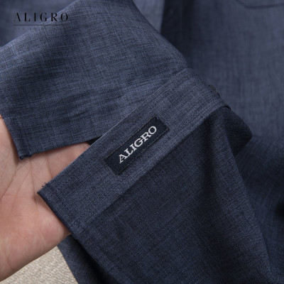 Áo sơ mi nam công sở dài tay Aligro màu navy ALGS158