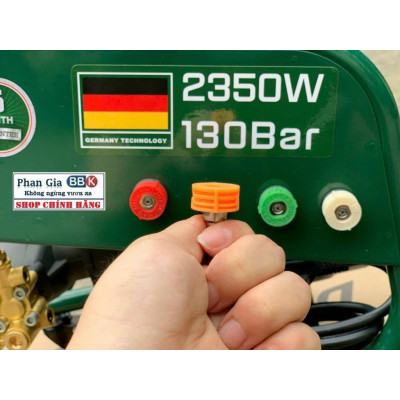 Máy Rửa Xe Công Nghiệp Dekton DK-HPW2350 - Công Suất 2350W - Có Chỉnh Áp - Motor Đầu Rời - Di Cuyển Bằng  Bánh Xe