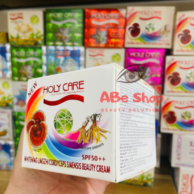 Kem HOLY CARE Đông Trùng - Linh Chi  9in1 20g Làm Trắng - Giảm Thâm Nám - Chống Lão Hóa - Mờ Nếp Nhăn
