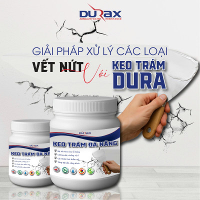 Keo Vá Tường DURA- Trám Trét Vết Nứt Khe Hở Tường - Chống Mốc Ẩm Làm Sạch Tường