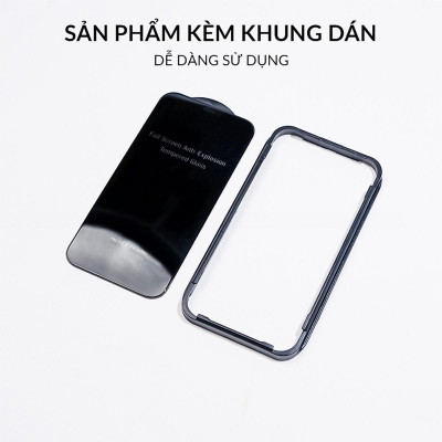 Dán kính cường lực chống nhìn trộm màn hình cho iPhone 15 / 15 Plus / 15 Pro / 15 Pro Max hiệu Nillkin Guardiant - Vát cạnh 2.5D, Phủ nano hạn chế vân tay, màng loa chống bụi - Hàng nhập khẩu