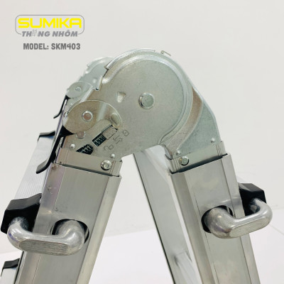Thang nhôm chữ A rút lồng SUMIKA SKM403 - Chữ A cao nhất 1.4m, chữ I cao nhất 3.0m