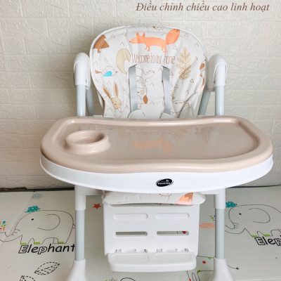 Ghế đa năng Mastela 1015 ngả, nâng hạ độ cao, có bánh xe / TẶNG BÁT THÌA ĂN DẶM UPASS CHÍNH HÃNG