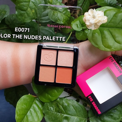 Phấn mắt CITY COLOR the Nudes Palette 4 ô.