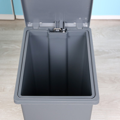 Thùng rác nhựa Fitis Compact PPS1-906 - xám - 10L