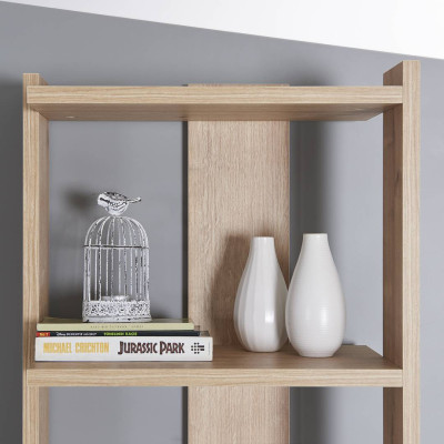 Giá sách đẹp trang trí phòng khách SMLIFE Bowie Size S