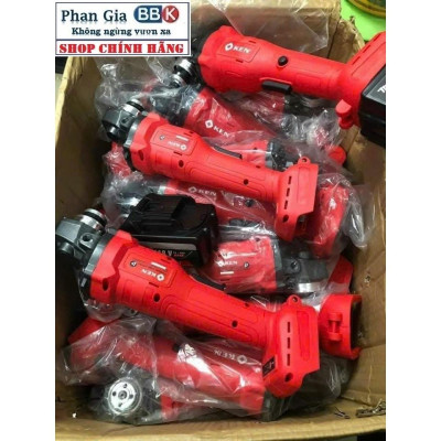 Thân máy mài KEN 199V chân pin phổ thông, 100% dây đồng - Thân máy mài dùng pin hàng đẹp loại 1