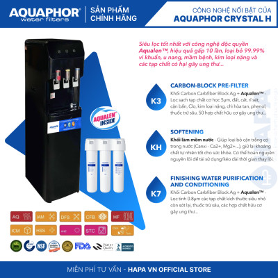 Máy Lọc Nước Nóng Lạnh AQUAPHOR CRYSTAL H Bộ Lọc Nhập Khẩu Châu Âu - Hàng Chính Hãng