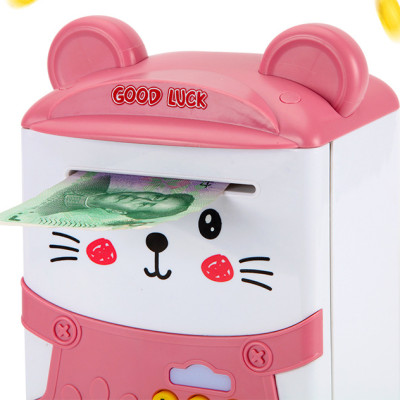 Két Sắt Mini Có Vân Tay Hình Mèo Dễ Thương Cho Bé / Két Sắt Có Khe Nuốt Tiền Tự Động Hiện Đại - PaKaSa - Hàng Chính Hãng 