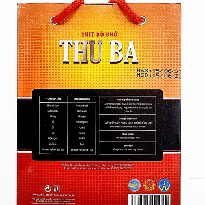 Bò Khô miếng mềm Thu Ba (500g)