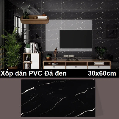 Bộ 20 Tấm Xốp Dán Tường 3D PVC Lá Xanh 60x30cm Keo Sẵn Dày 2,5mm Cao Cấp, Sang trọng