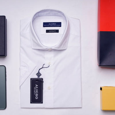 ÁO SƠ MI CỘC TAY CÔNG SỞ NAM MÃ ALGS-C95