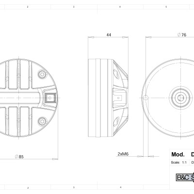 Loa Treble từ Neo B&C SPEAKERS DE400TN (1 cái) – Hàng Chính Hãng