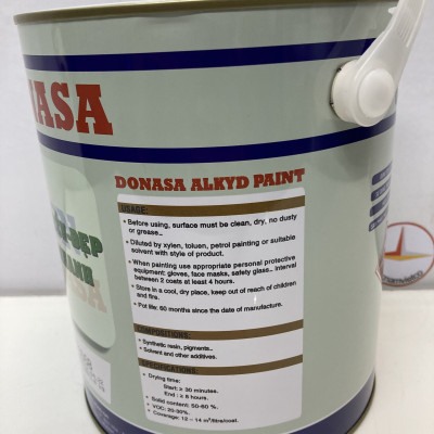 Sơn dầu Đồng Nai Donasa màu đen mờ 1027 2.8kg _ DLF 1027