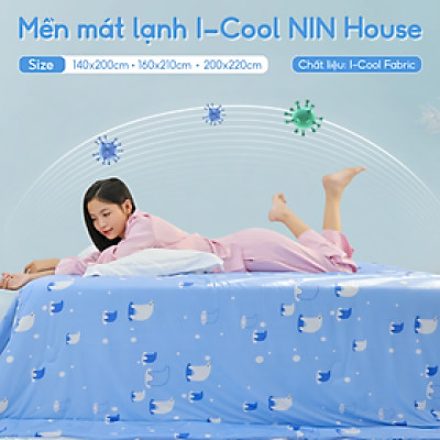 [CHĂN HÈ MÁT LẠNH] Mền lạnh I Cool Advance NIN House NM8027 2mx2m2 |Chăn mền Ice silk cao cấp, Chăn điều hoà nhiều độ