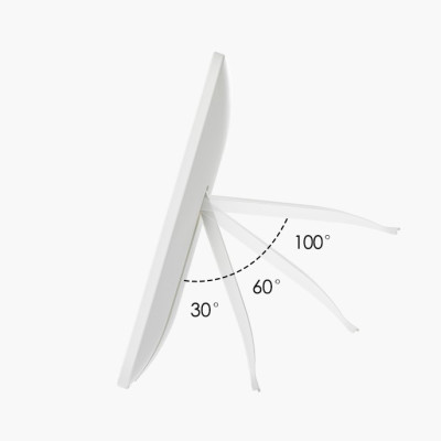 Gương Để Bàn Đèn LED Gương Cảm Ứng Để Bàn Trang Điểm Gương Có 3 Chế Độ Sáng Đổi Màu Sạc USB 23x16cm