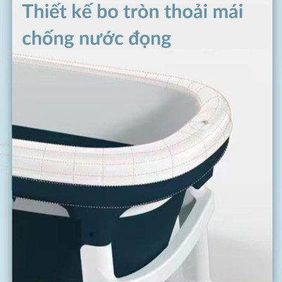 Bồn Tắm Gấp Gọn Thông Minh Cải Tiến Cho Người Lớn, Trẻ Em, Bồn Tắm Thông Minh Xông hơi [Bảo hàng 2 năm]