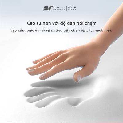 Gối Nằm Úp Mặt Thư Giãn Cao Su Non, Công Thái Học, Gối Kê Đầu Chuyên Dụng Cho Spa, Massage - Sairui