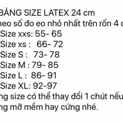 Đai nịt bụng (gen siết giảm eo) Latex 25 xương thông hơi Hi lạp