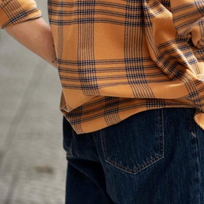 Áo Sơ Mi Nam ROUTINE Flannel Túi Đắp Kẻ sọc Caro Form Regular - 10F23SHL029 | LASTORE MENSWEAR