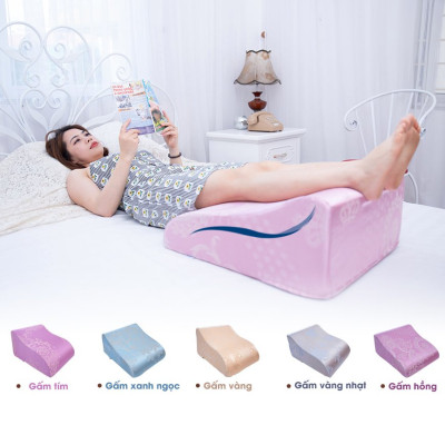 VỎ GỐI KÊ CHÂN CHỐNG GIÃN TĨNH MẠCH YOROKOBI 28CM- VÀNG NHẠT