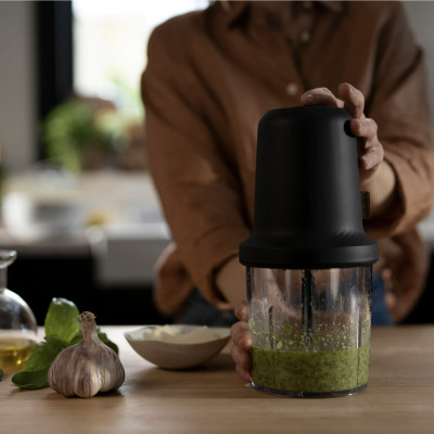 Máy Xay Thịt, Thực Phẩm Đa Năng TEFAL MQ80E838 Eco Respect Chopper, Sản Xuất Tại Pháp, Dung Tích 0.5L, Công Suất 500W - Hàng Nhập Khẩu Đức