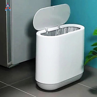 Thùng Đựng Rác Thông Minh SMART ECC- 06, Nắp Đóng Mở Một Chạm Tiện Ích, Chất Liệu Nhựa Cao Cấp Chống Nước, Chịu Nhiệt Tốt, Dung Tích 10 Lít - Hàng Nhập Khẩu.