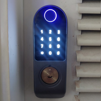 Khóa thông minh G01R- 1 Mặt vân tay + Remote ( không chống nước) - Hàng nhập khẩu