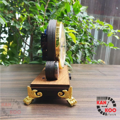 Đồng hồ để bàn KANKOO gỗ, điểm nhạc chuông cổ 3 bài nhạc , phiên bản HOÀI CỔ, bảo hành 24 tháng