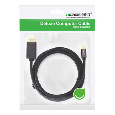 Cáp Chuyển Đổi Ugreen MiniDP Sang DisplayPort 10477 (1.5m)- Hàng Chính Hãng