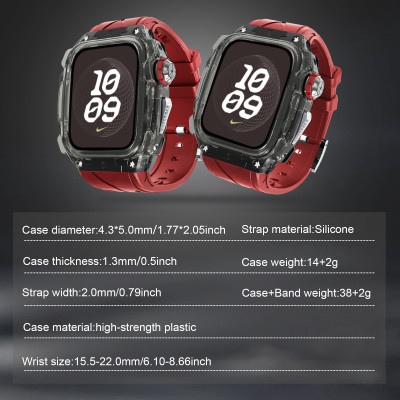 Ốp Case tích hợp dây đeo SuperCar Style cho Apple Watch Series 10 Size 46mm - Hàng Chính Hãng