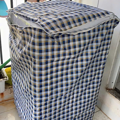 Áo phủ  máy giặt cửa ngang (trước) cho máy từ 11- 15 kg ,vải dù siêu bền tiện lợi , chống thấm nước , bảo vệ máy giặt dưới mọi thời tiết 