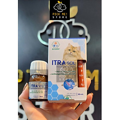 BOSSEN - ITRASOL Dạng Uống Hỗ Trợ Tri Nấm cho Mèo - Chai 30ml