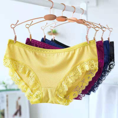 combo 5 quần lót thông hơi viền ren 6034 siêu đẹp fom từ 45-55kg