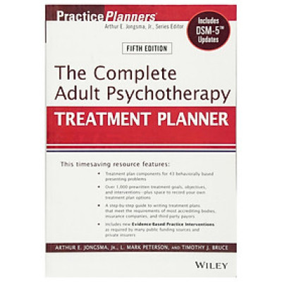 The Complete Adult Psychotherapy Treatment Planner, Fifth Edition