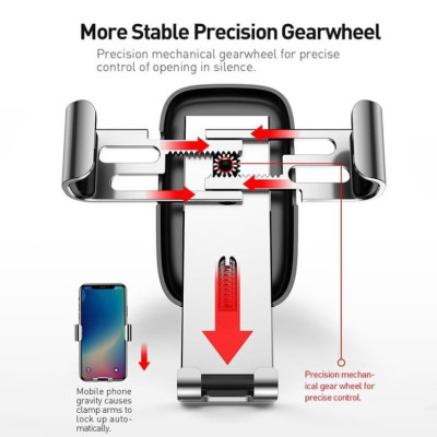 Giá Đỡ Điện Thoại Baseus Gắn Lỗ Điều Hòa Xe Hơi - Hàng Chính Hãng