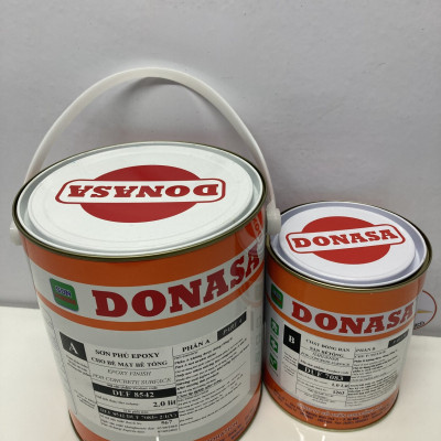 Sơn sàn bê tông Donasa /Floor coating Paint màu xanh da trời DEF 8542 3L