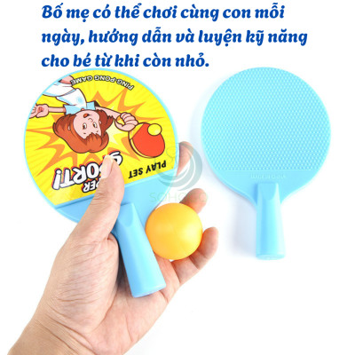 Bộ Vợt Bóng Bàn Mini Cho Bé – Super Sport Năng Động Set Đồ Chơi Bóng Bàn Mini Nhiều Màu – Bé Chơi Mê Say Bộ Vợt Bóng Bàn Trẻ Em – Kích Thích Vận Động & Tư Duy