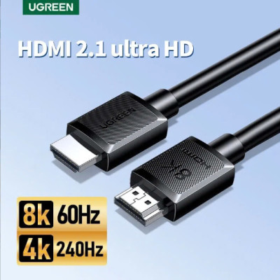 Cáp HDMI 2.1 dài 15M Ugreen 45437 48Gbps 8K@60Hz 4K@240Hz, HDCP 2.2&2.3 eARC HDR - Hàng Chính Hãng