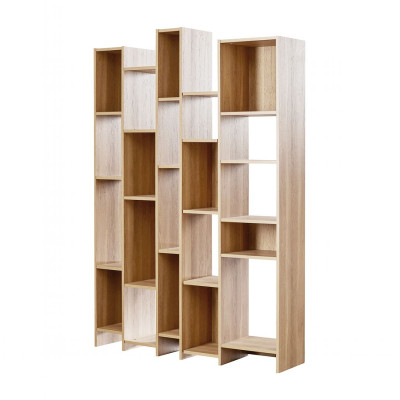 Giá sách bằng gỗ trang trí gia đình SMLIFE Buimon