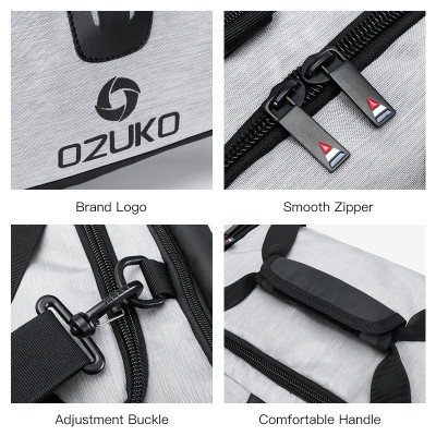 Túi xách du lịch OZUKO chất liệu chống thấm nước tiện dụng