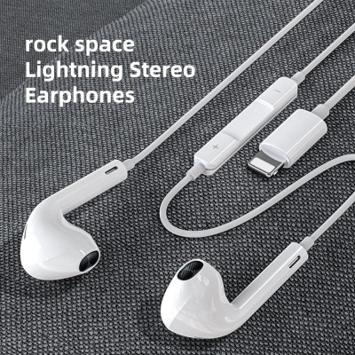 Tai nghe có dây nhét tai Rockspace ES06 kết nối bluetooth dành cho IP - Hàng chính hãng bảo hành 12 tháng