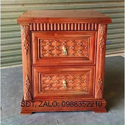 Tủ đầu giường gỗ hương đá