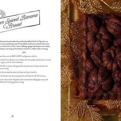 Sách - The Book Of Gingerbread - 50 Spiced Bakes, Houses, Cookies, Desserts and by Helena Garcia (UK edition, Hardcover)